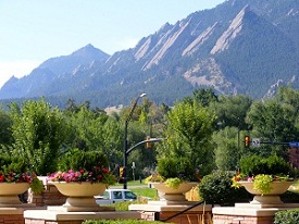 Terrace View Of Flatirons Terrace View Of Flatirons