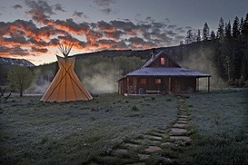 Dunton Cabin And Teepee Dunton Cabin And Teepee