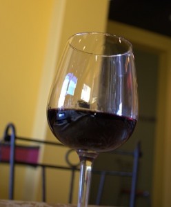 Glass Of Red At Dvine Glass Of Red At Dvine
