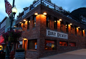 Ouray Brewing Co Evening ouray brewery at night