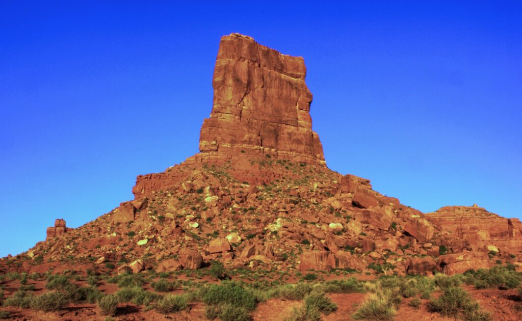 Castle Rock, Colorado — the rhyolite butte that gives the town its name